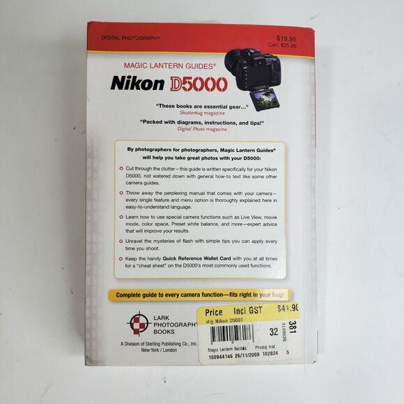 Magic Lantern Guides® Ser.: Nikon D5000 - Magic Lantern Guides by Simon Stafford - Picture 2 of 6